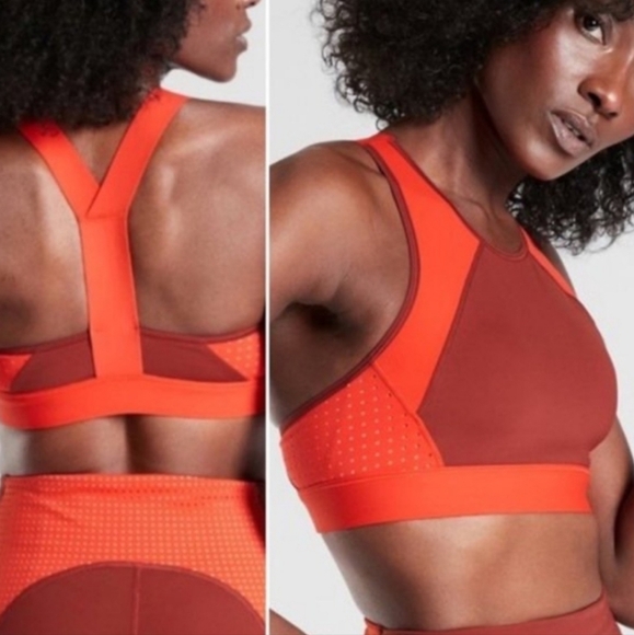 Athleta Other - Athleta orange/red toned sports bra